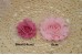 SMALL Shabby flowers  (Pack of 6) - 4cm